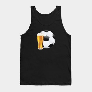 Beer and Soccer Ball Tank Top